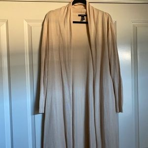 Tan long cardigan